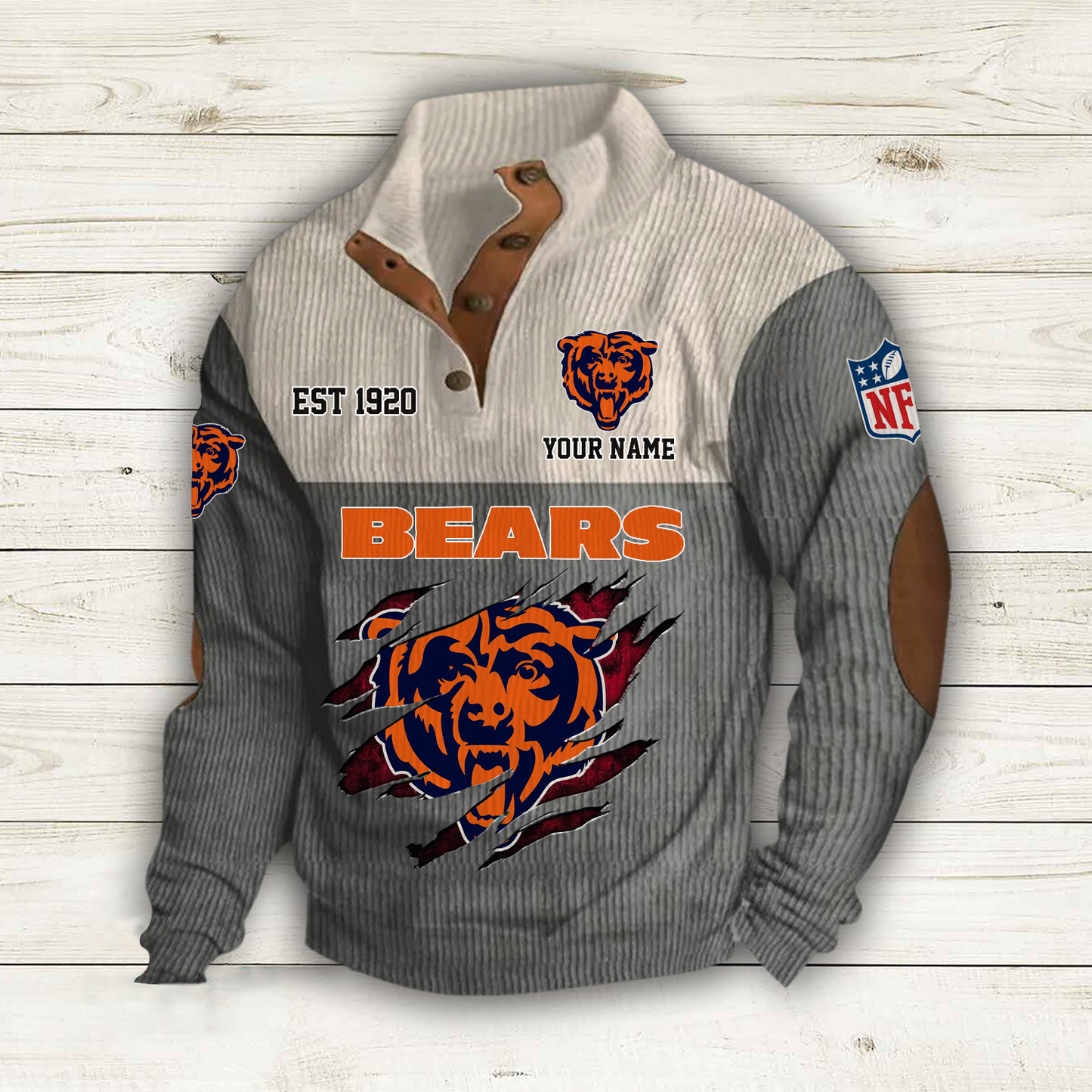 CHI x NFL Custom Name Sport Sweatshirt DatND DVT