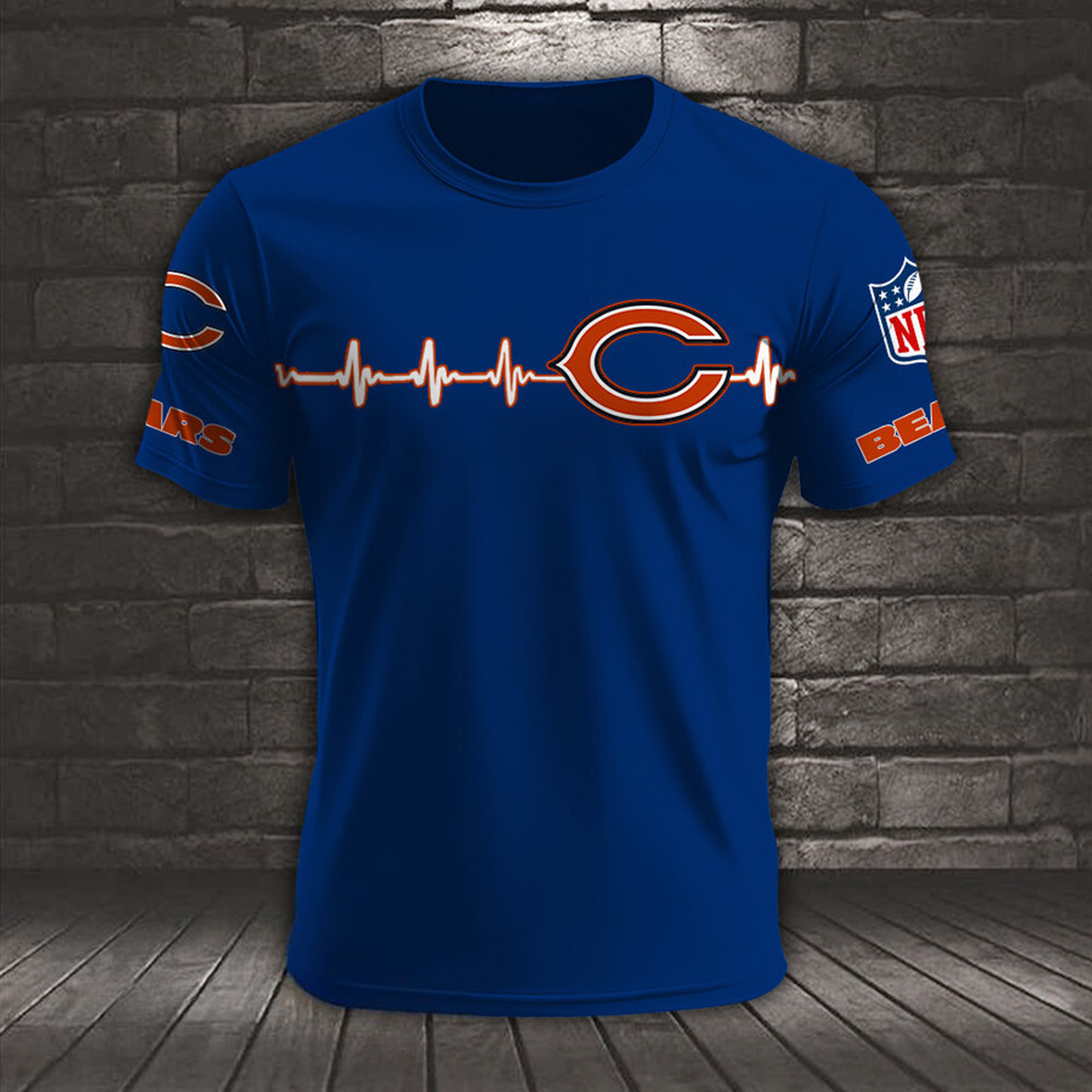 CHI x NFL Heart Rate Map Special 3D Shirt DatND ThuongNH