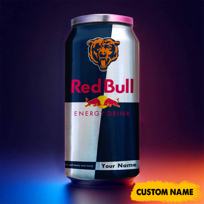 CHI x NFL Mix RedB Drink Can Tumbler Custom Any Name DATND TANTD