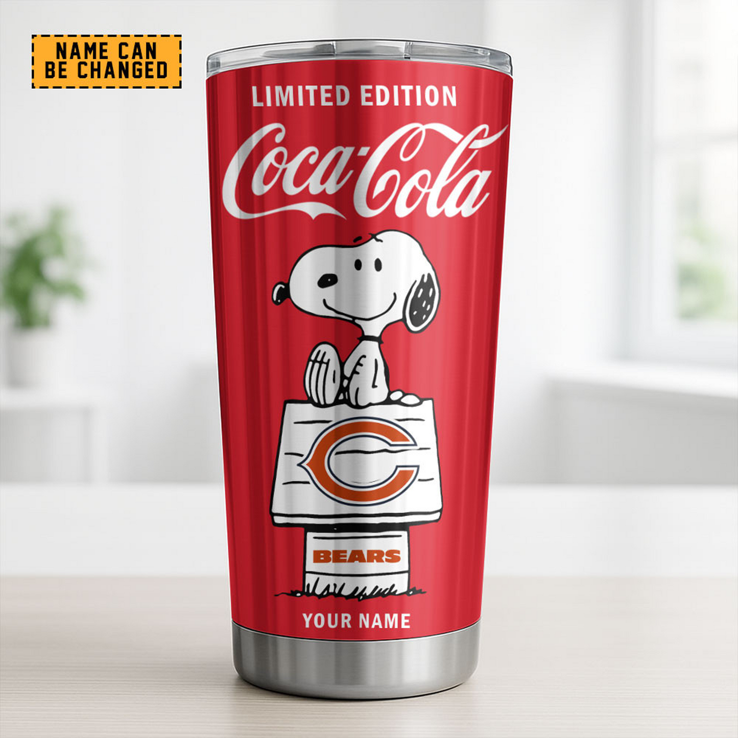 CHI x NFL Mix Snoopy & Red Coca Tumbler DatND DVT