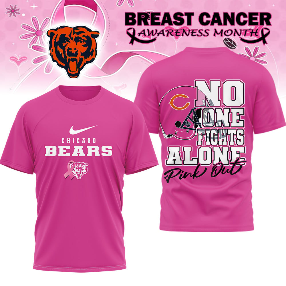 CHI x NFL Premium Breast Cancer October Shirt DDT NTL