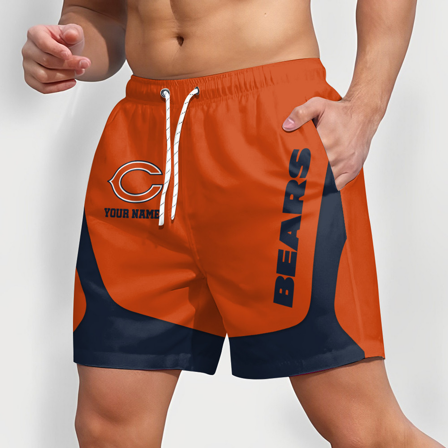 CHI x NFL Team Special Short Pants For Men Custom Name Gifts DATND TANTD25