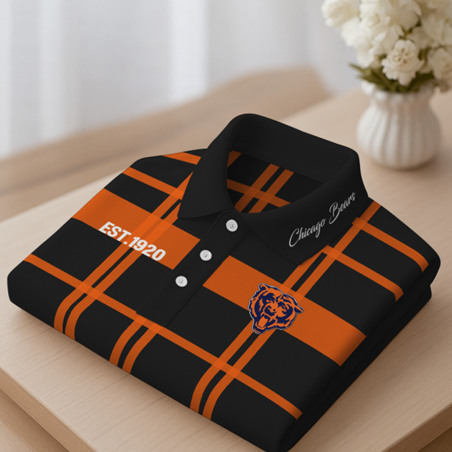 CHI X Premium NFL New Polo Long Sleeve V1 NAK NHT