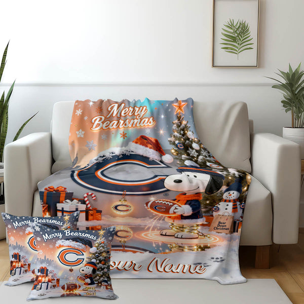 CHI x SNP Premium Christmas Fleece Blanket & Throw Pillow V1 NAK NHT