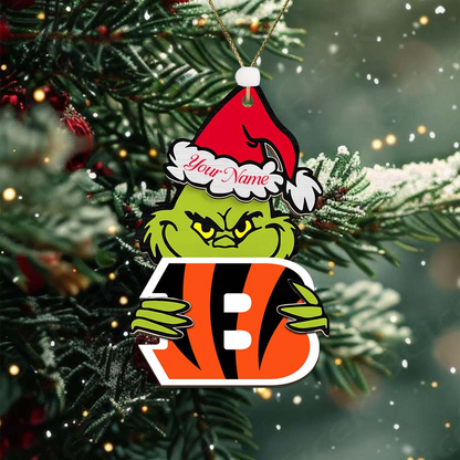 CIN NFL x Grin Christmas Ornament DDT HLP
