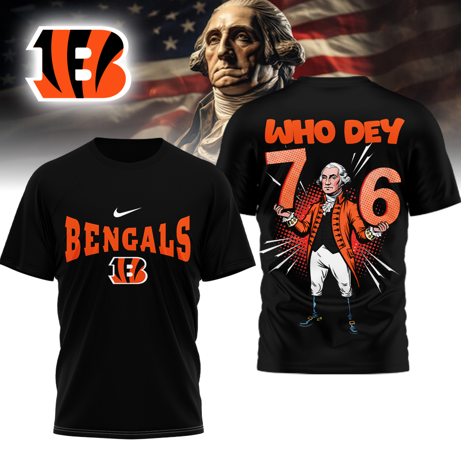 CIN Premium NFL 6-7 7-6 George Washington 3D Shirt DDT 071025 HLPHUONG
