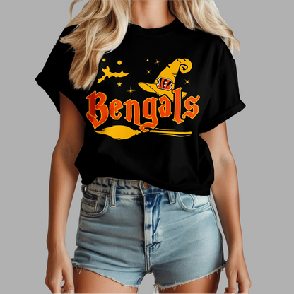 CIN Premium NFL Halloween Witch Women Shirt DDT CTND