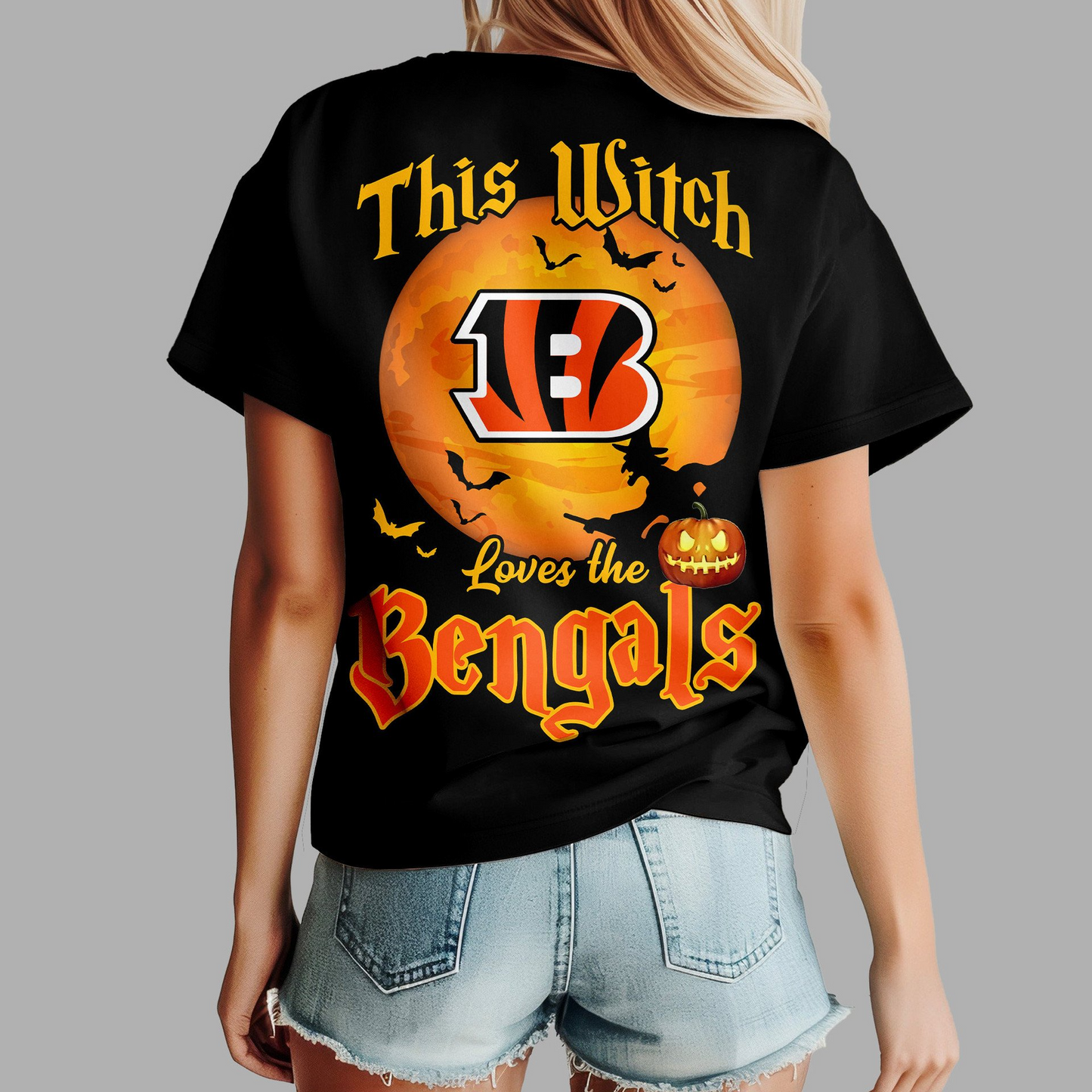 CIN Premium NFL Halloween Witch Women Shirt DDT CTND