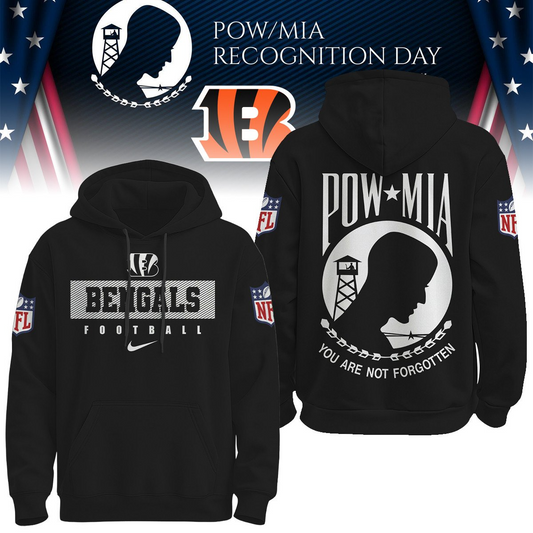 CIN Premium NFL Pow Mia Hoodie DDT CTND