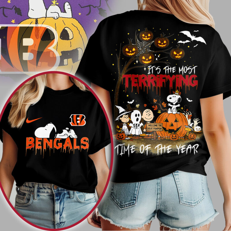 CIN Premium NFL Terrifying Halloween Shirt DDT HLPHUONG