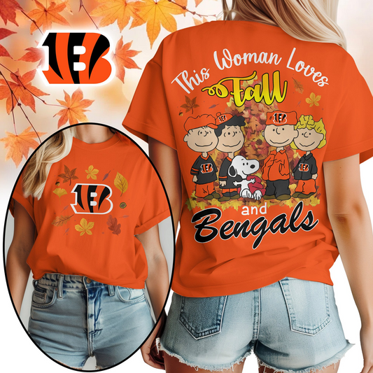 CIN Premium NFL This Woman loves fall 3D Shirt DDT CTND
