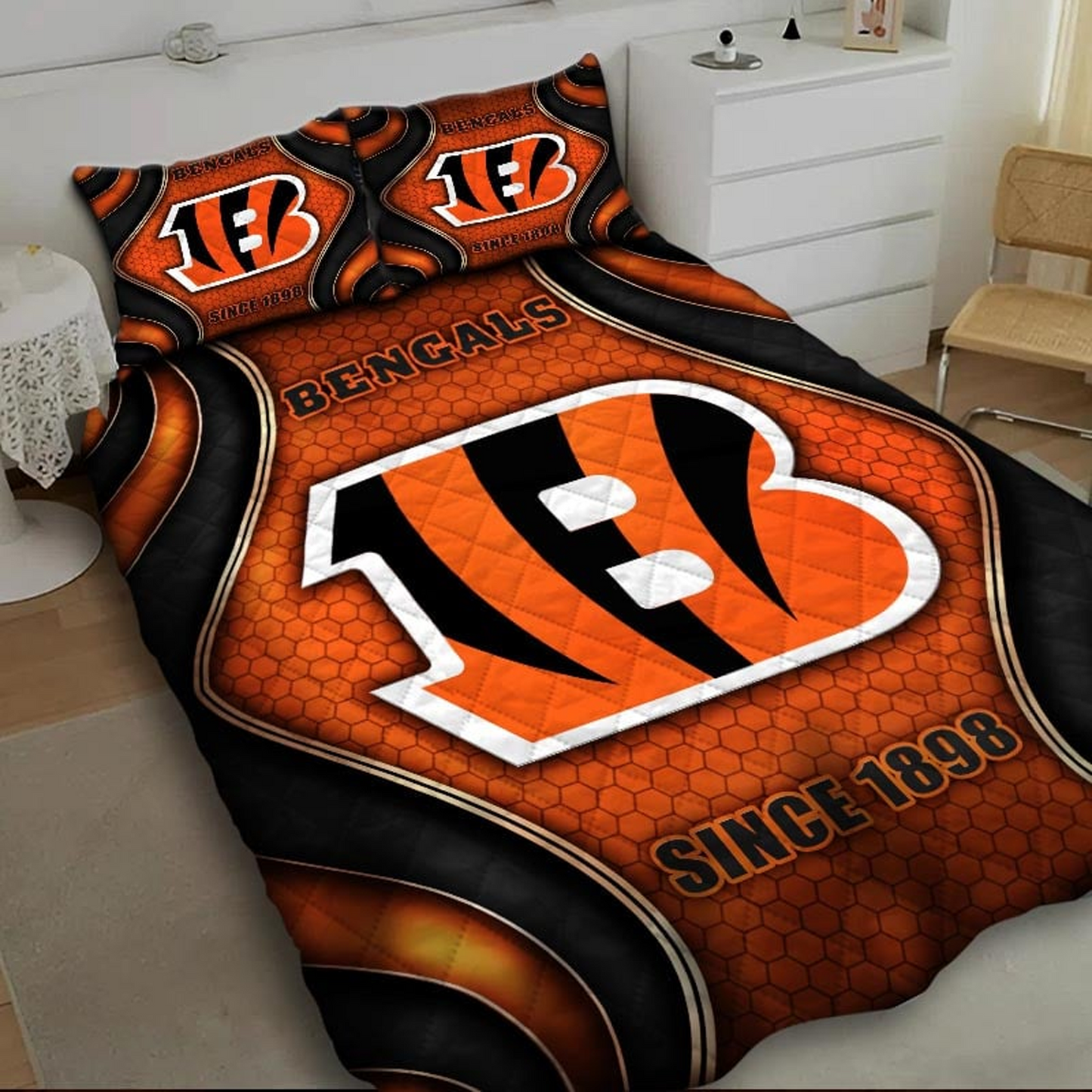 CIN x NFL Bedding Set Multicolor V1 DATND TANTD
