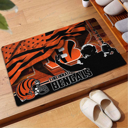 CIN x NFL Doormat, Best Gift For Home Decor NDT NHM
