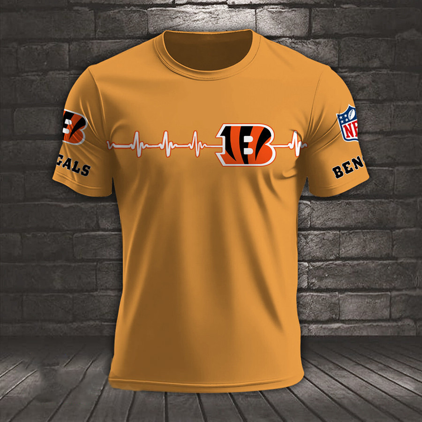 CIN x NFL Heart Rate Map Special 3D Shirt DatND ThuongNH