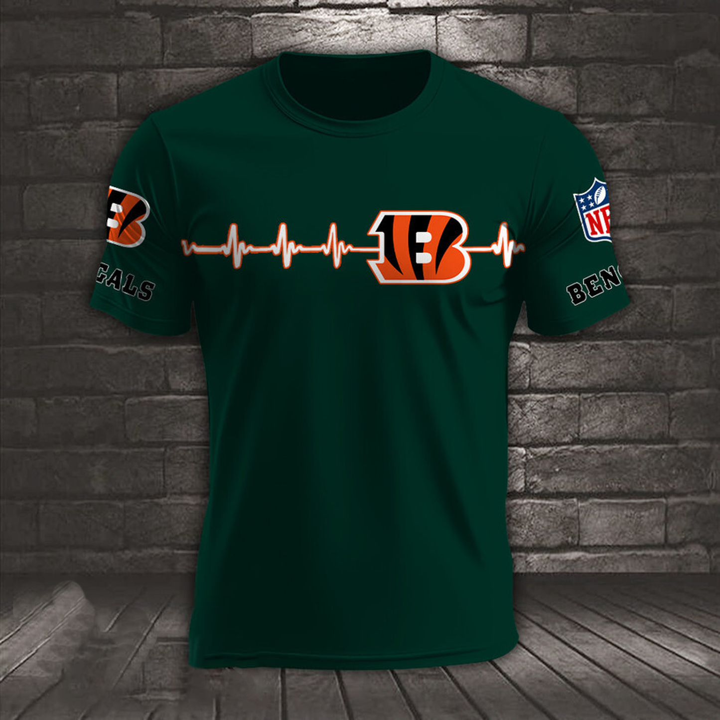 CIN x NFL Heart Rate Map Special 3D Shirt DatND ThuongNH