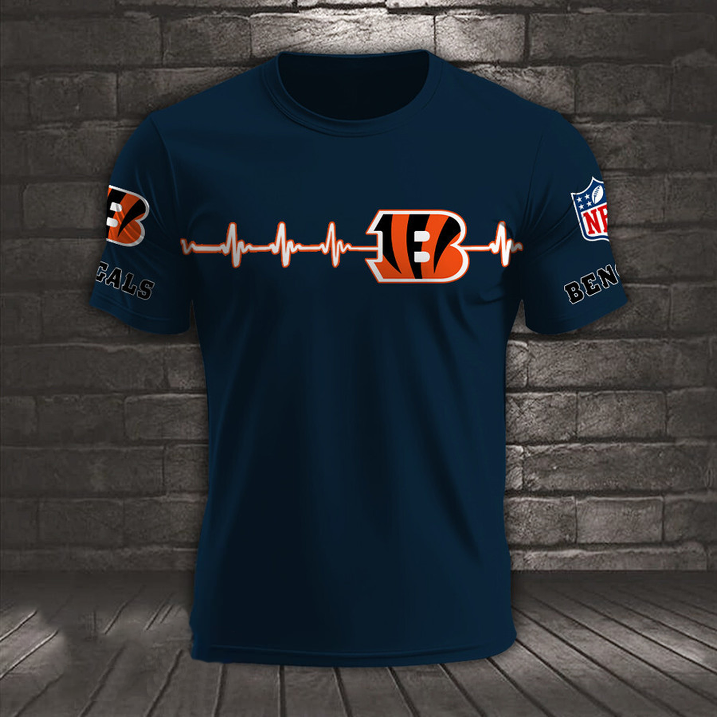 CIN x NFL Heart Rate Map Special 3D Shirt DatND ThuongNH