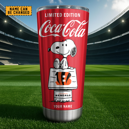 CIN x NFL Mix Snoopy & Red Coca Tumbler DatND DVT