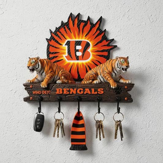 CIN X NFL Originality Verification Football Team Wall Key Holder NAK THUONGNH