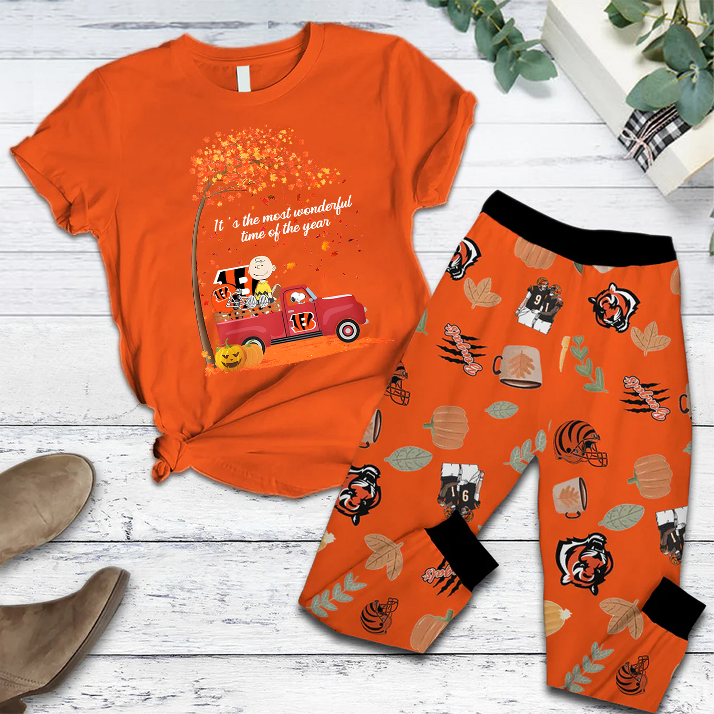 CIN x NFL Pajamas Set DATND TANTD
