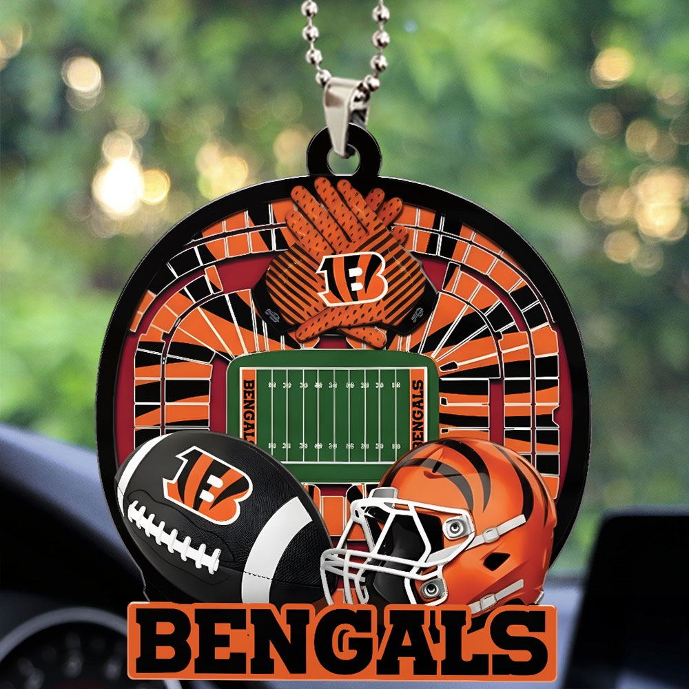 CINCINNATI BENGALS ORNAMENT CAR NDT