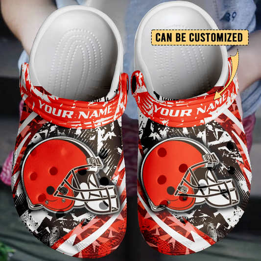 CLE  x NFL Crocs Crocband Clogs Shoes DatND DVT