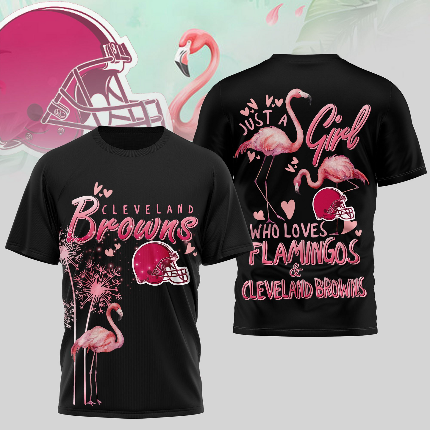 CLE Premium NFL Flamingo 3D Shirt DDT NTL