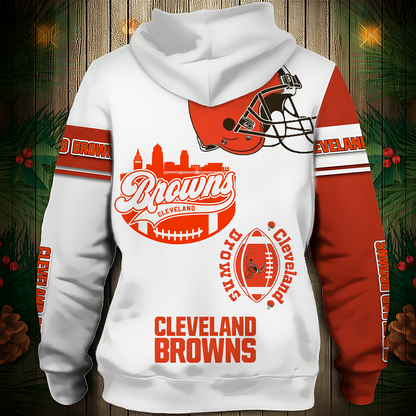 CLE Premium NFL V3 3D Graphic Hoodie DDT NTL