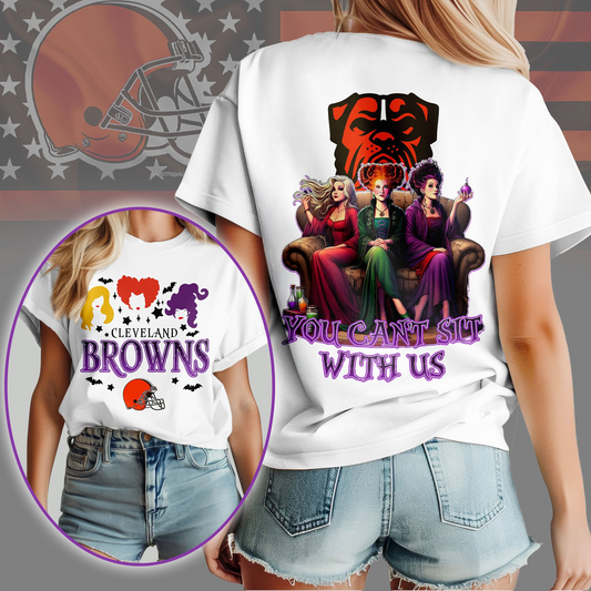 CLE Premium NFL You Can't Sit With Us 3D T-shirt DDT NTL
