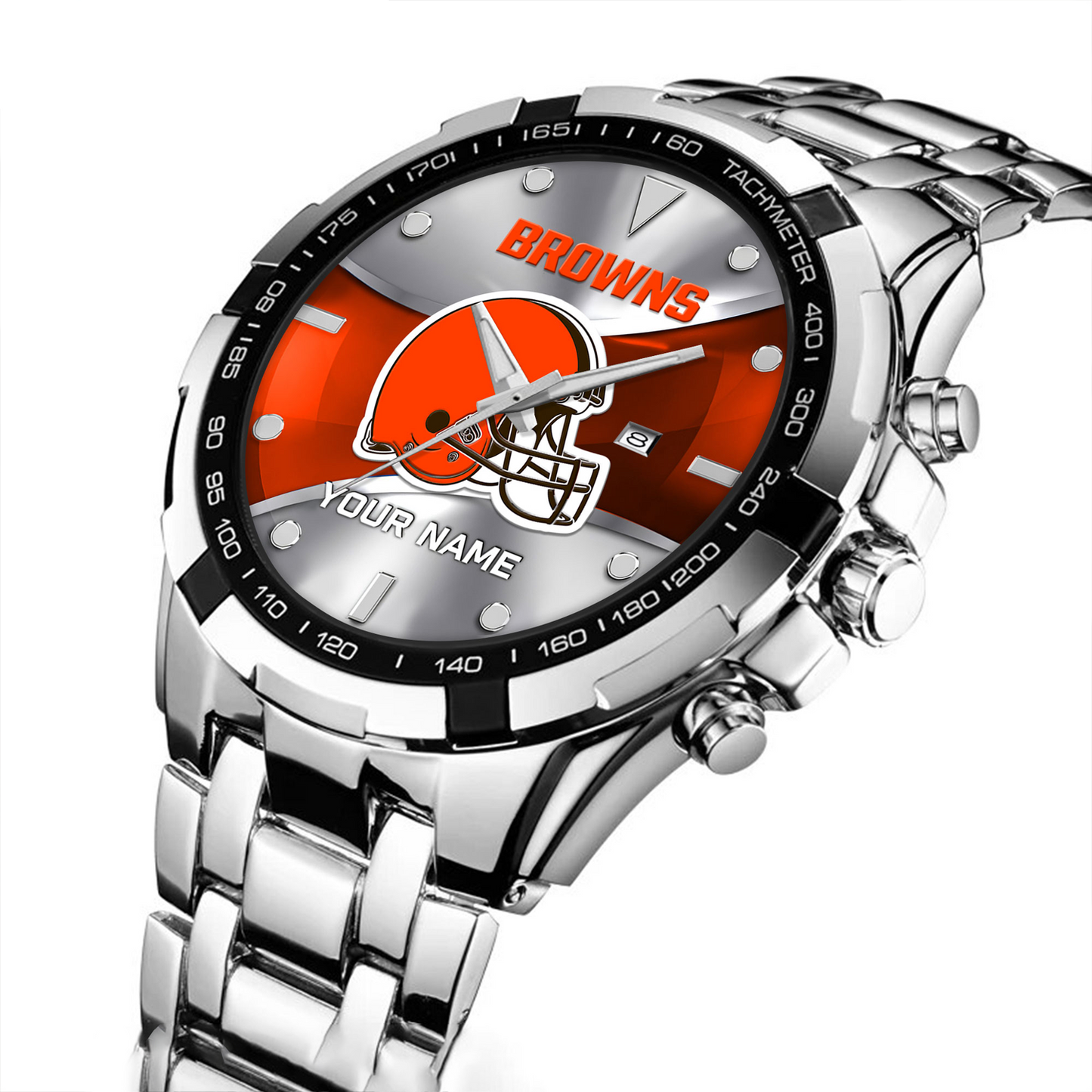 CLE x NFL Alloy Men Quartz Watch - Custom Name DATND TANTD