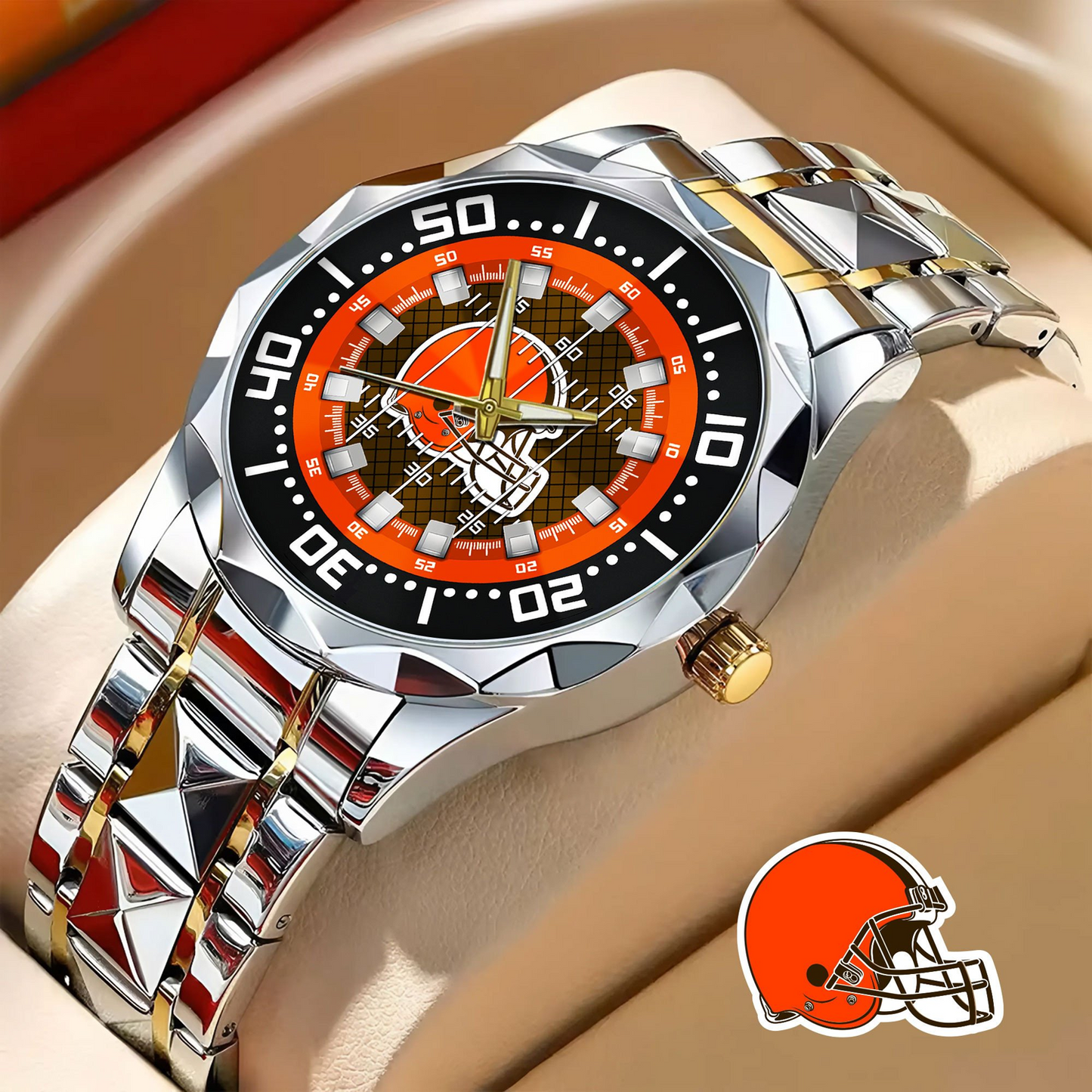 CLE x NFL Camaro Elegant Fashion Design Men Watch DATND TANTD