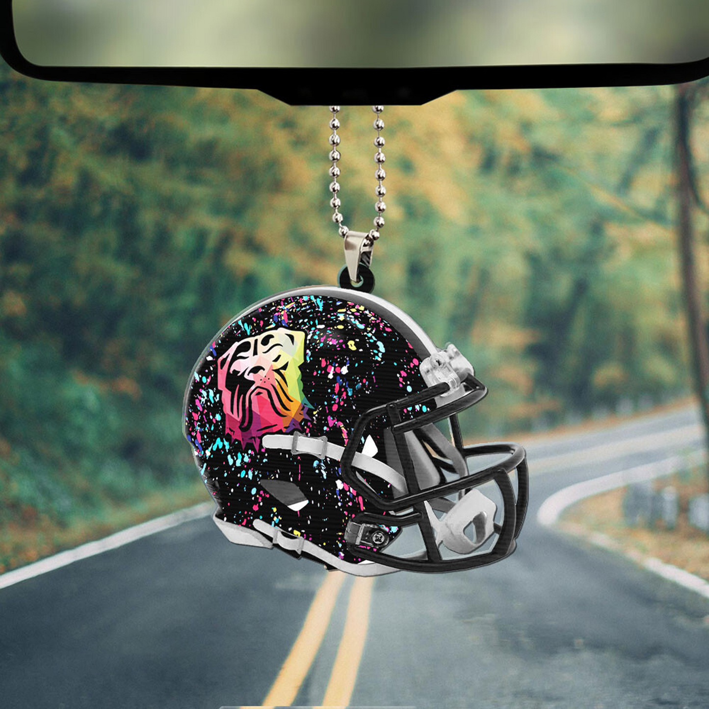 CLE x NFL Custom Shape 2-sided Car Ornament DATND TANTD