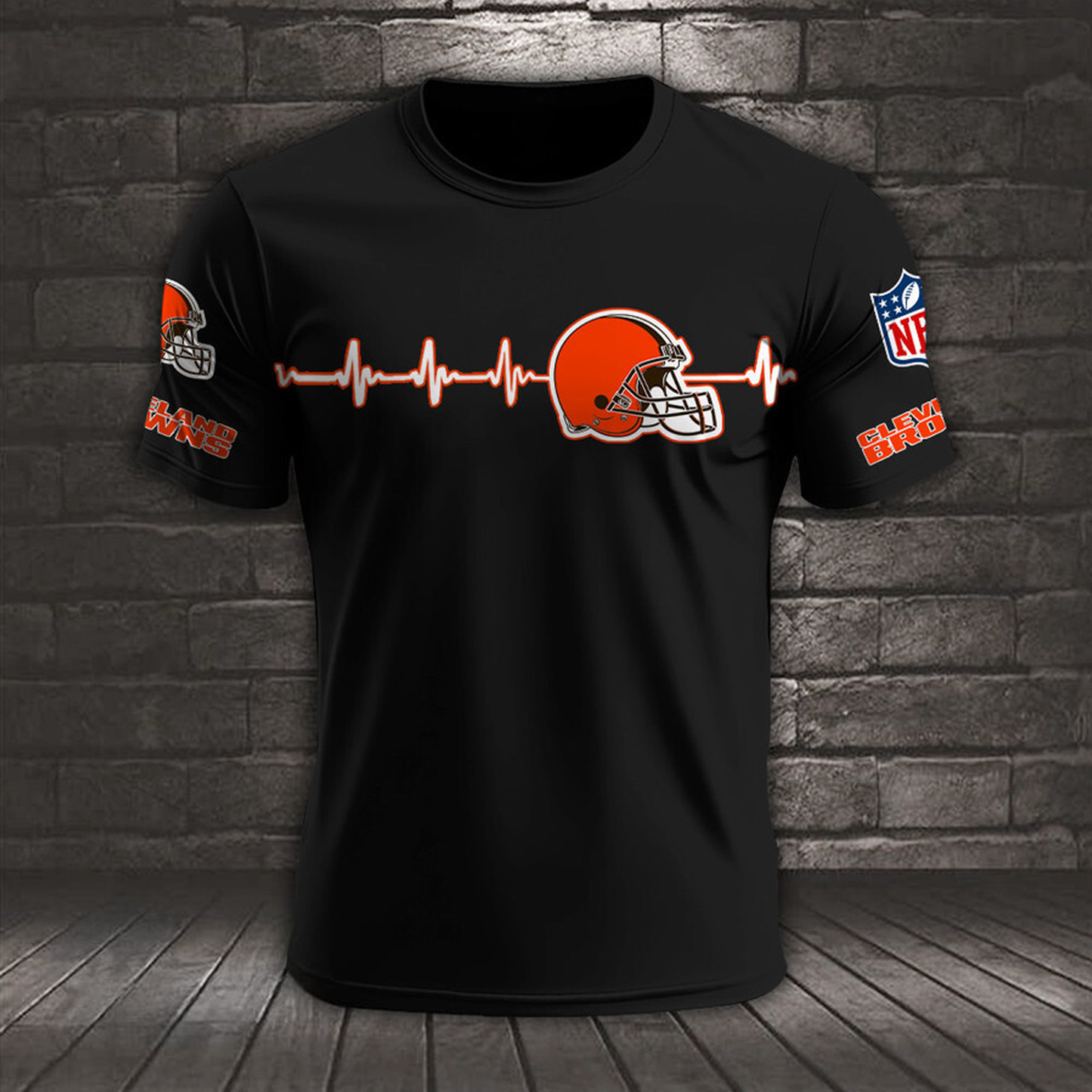 CLE x NFL Heart Rate Map Special 3D Shirt DatND ThuongNH