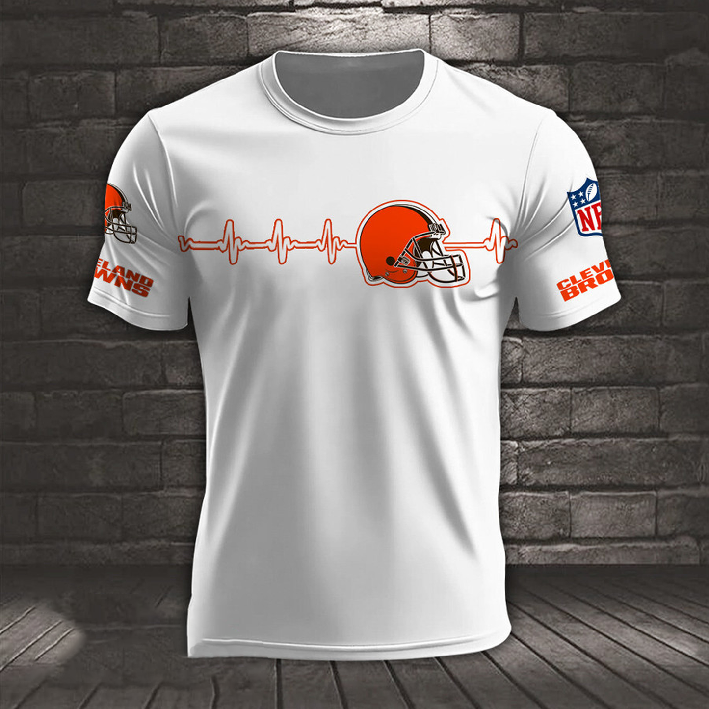 CLE x NFL Heart Rate Map Special 3D Shirt DatND ThuongNH