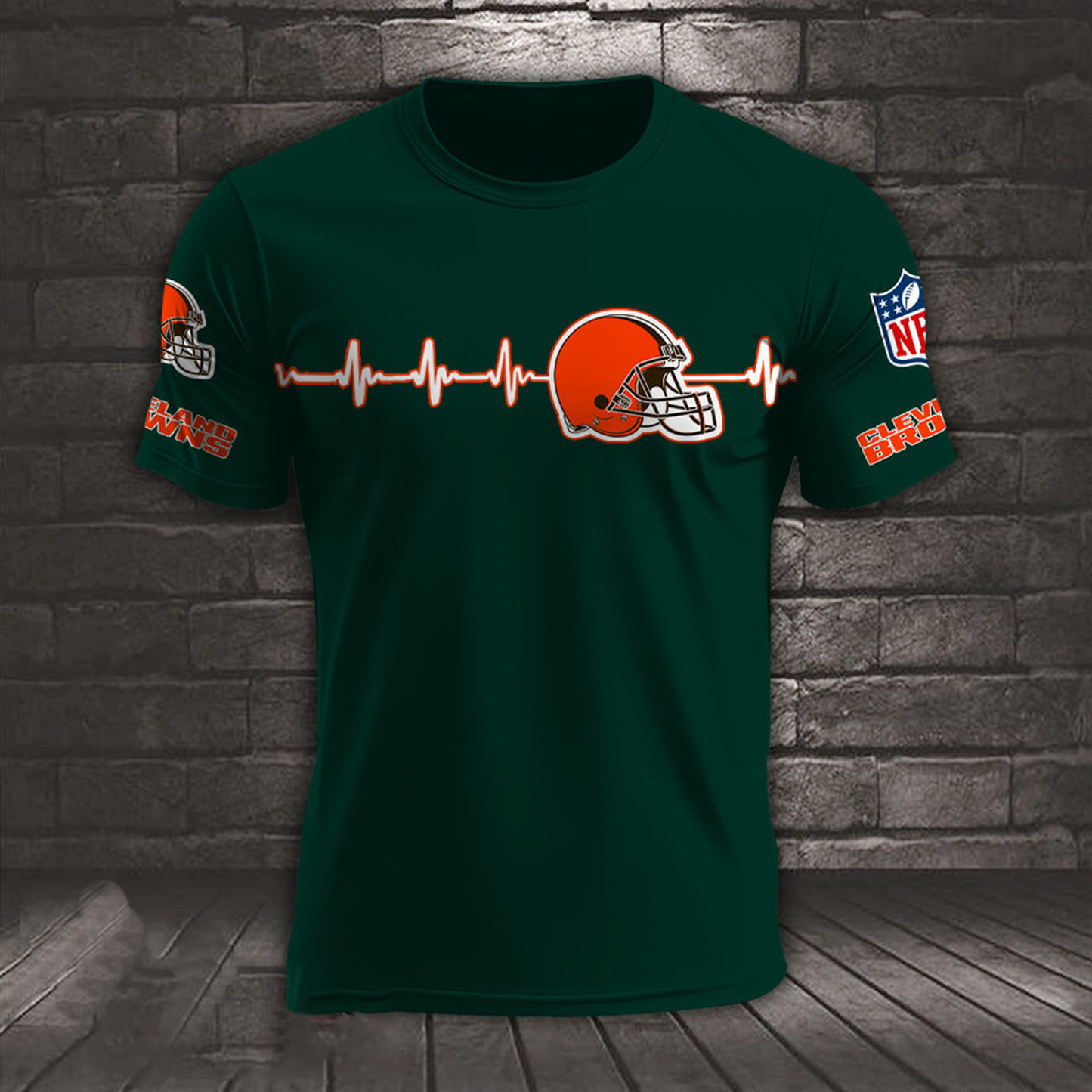 CLE x NFL Heart Rate Map Special 3D Shirt DatND ThuongNH