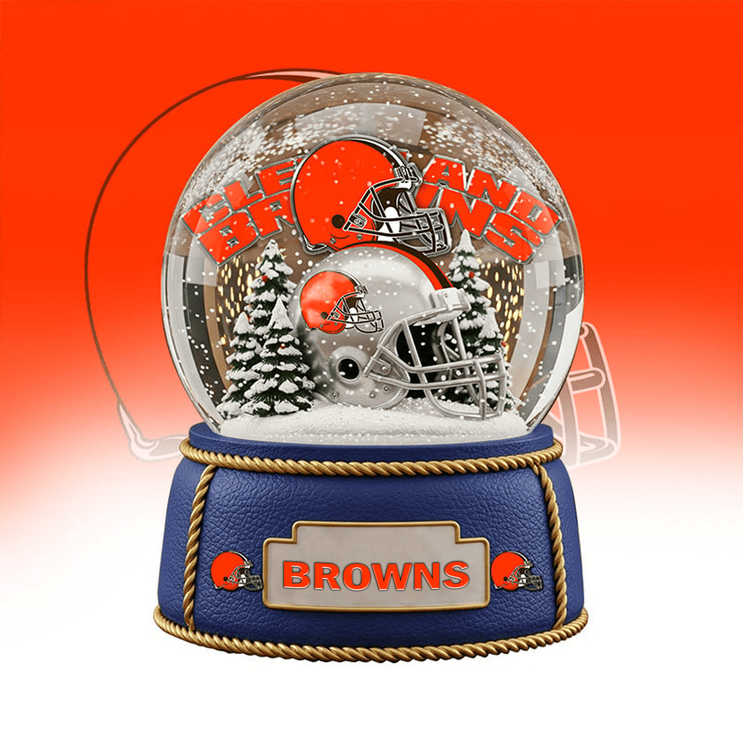 CLE x NFL Prenium Christmas Acrylic Block Plaque TUANND TANTD