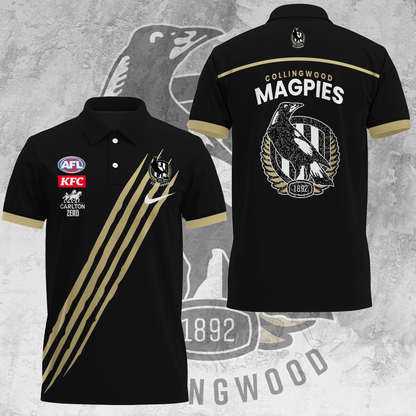 Collingwood Football Club AFL Magpies Special Edition Polo Shirt TM V1