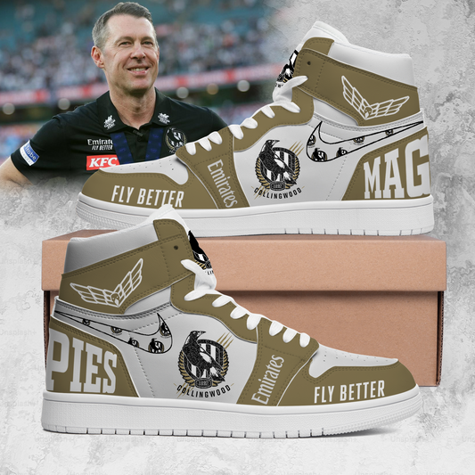 Collingwood Football Club Magpies AFL 2025 Limited Edition A1 Shoes TM NTA V1