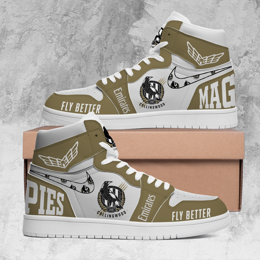 Collingwood Football Club Magpies AFL 2025 Limited Edition A1 Shoes TM NTA V2