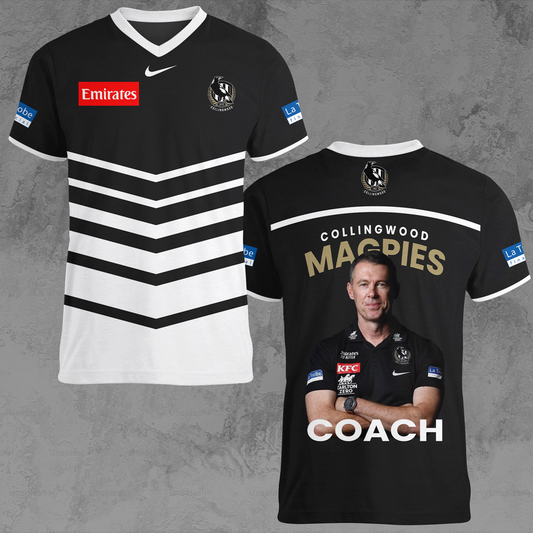 Collingwood Magpies 7 AFL 2025 Limited Edition V-neck T-Shirt TM NTA V1