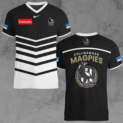 Collingwood Magpies 8 AFL 2025 Limited Edition V-neck T-Shirt TM NTA V1