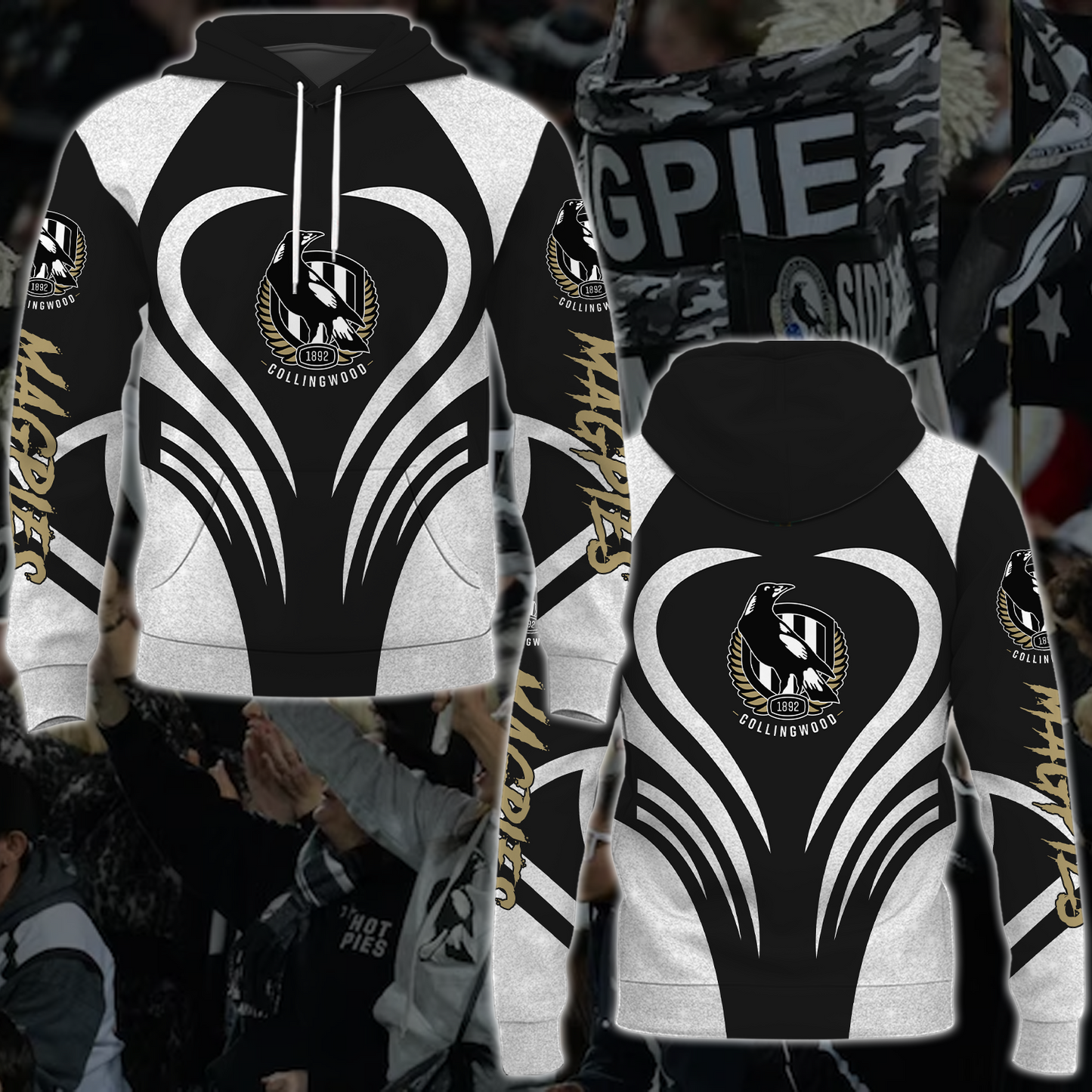 Collingwood Magpies AFL 2025 Limited Edition Hoodie TM NTA V1