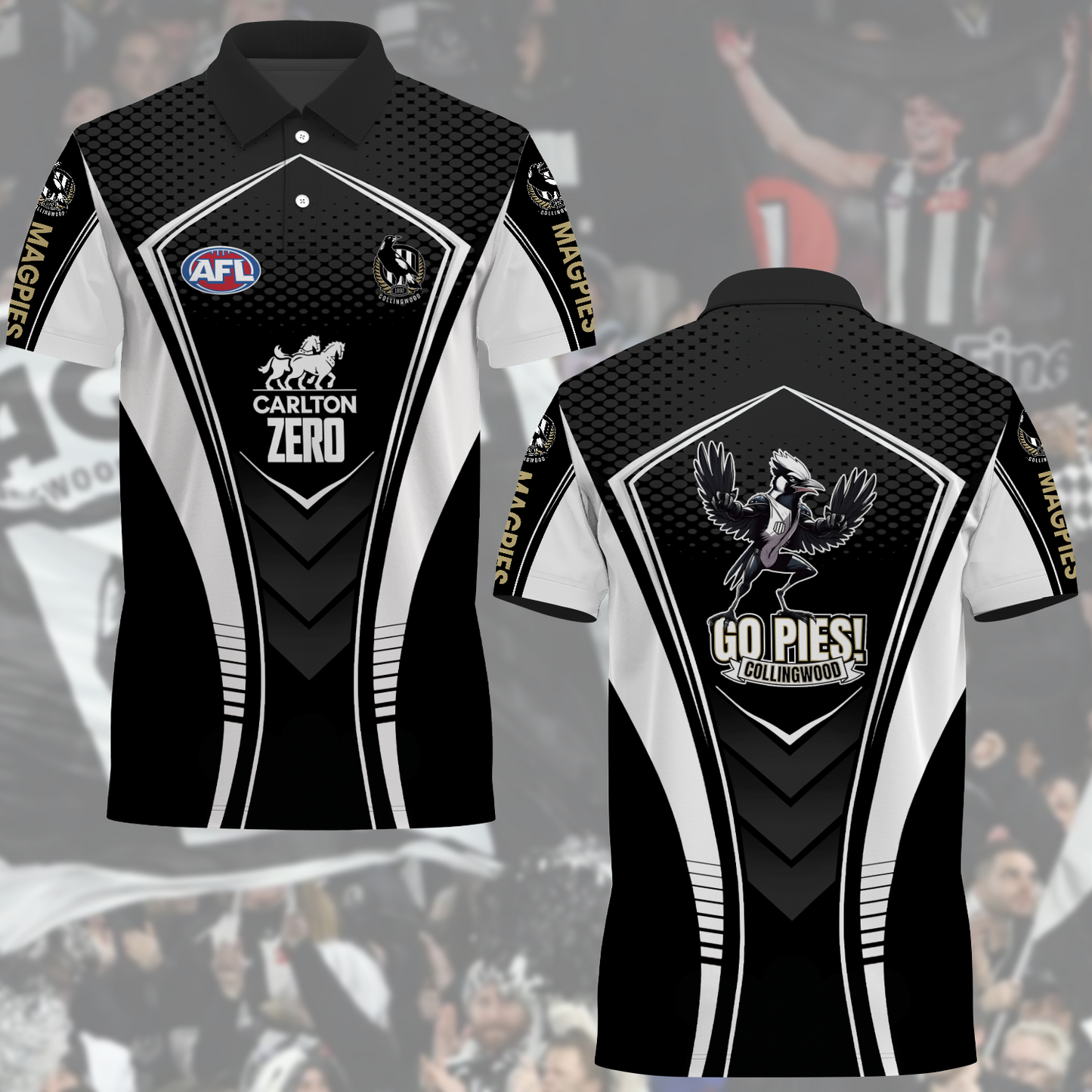 Collingwood Magpies AFL 2025 Limited Edition Polo Shirt TM NTA V1 230425