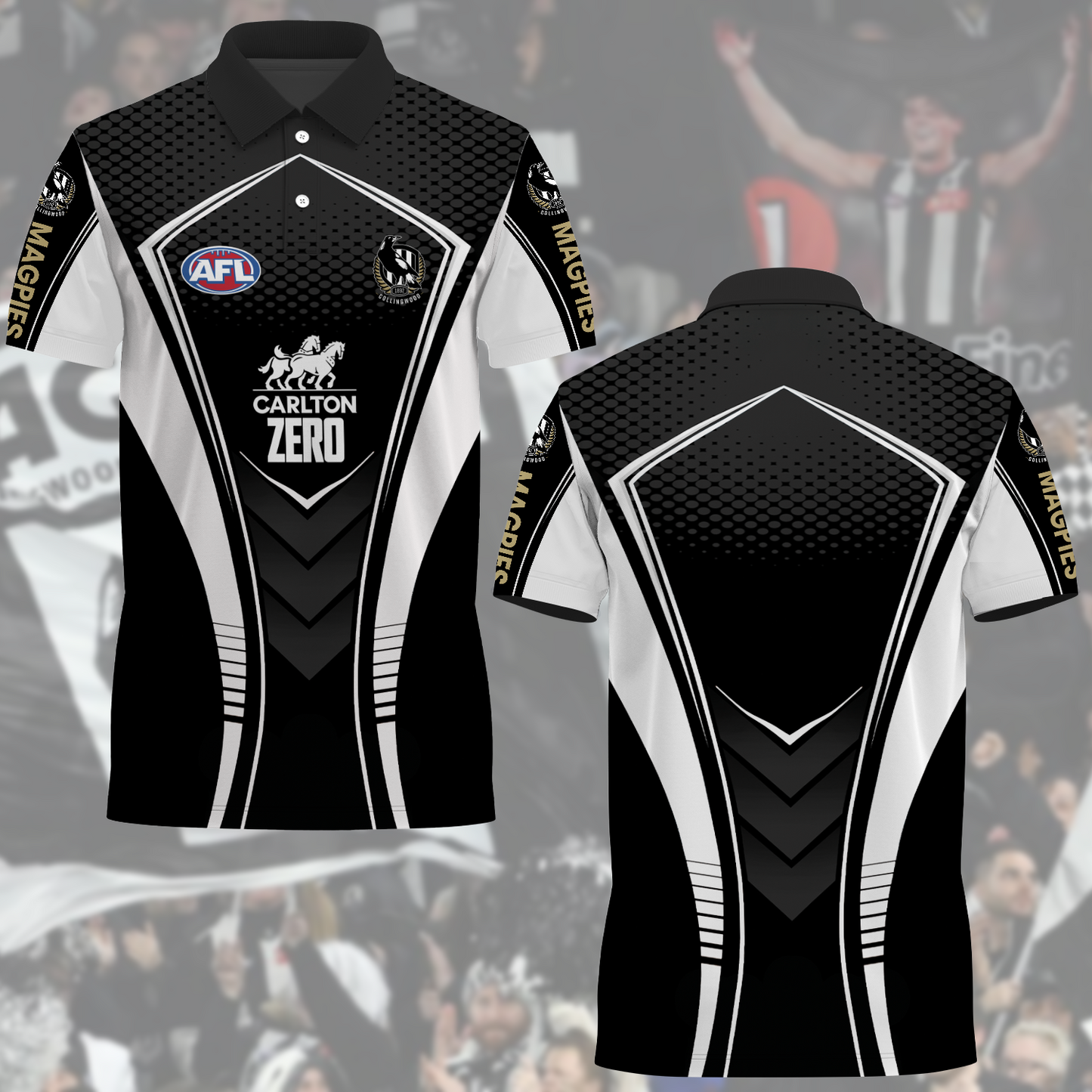 Collingwood Magpies AFL 2025 Limited Edition Polo Shirt TM NTA V2 230425