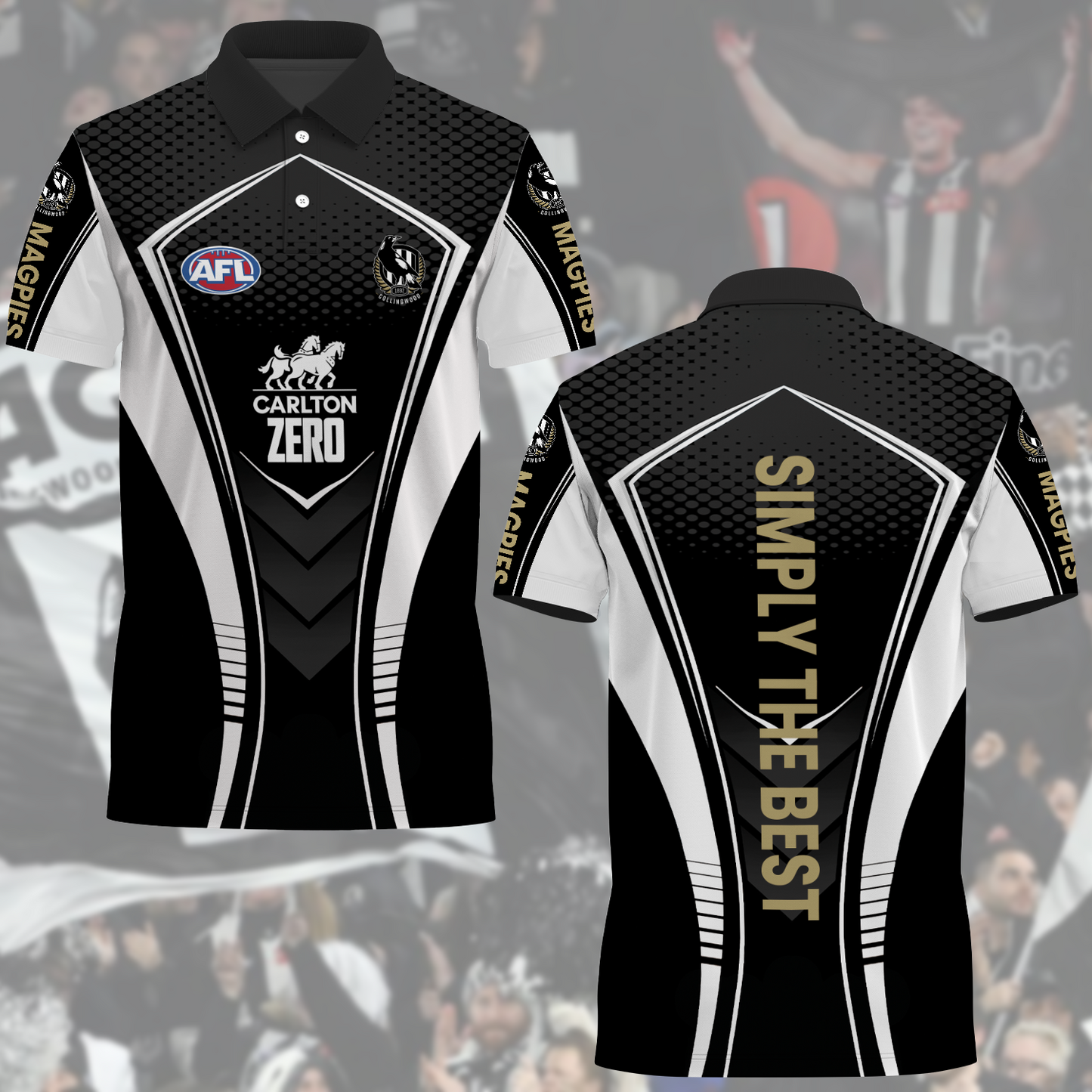 Collingwood Magpies AFL 2025 Limited Edition Polo Shirt TM NTA V3 230425