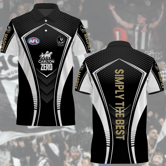 Collingwood Magpies AFL 2025 Limited Edition Polo Shirt TM NTA V3 230425