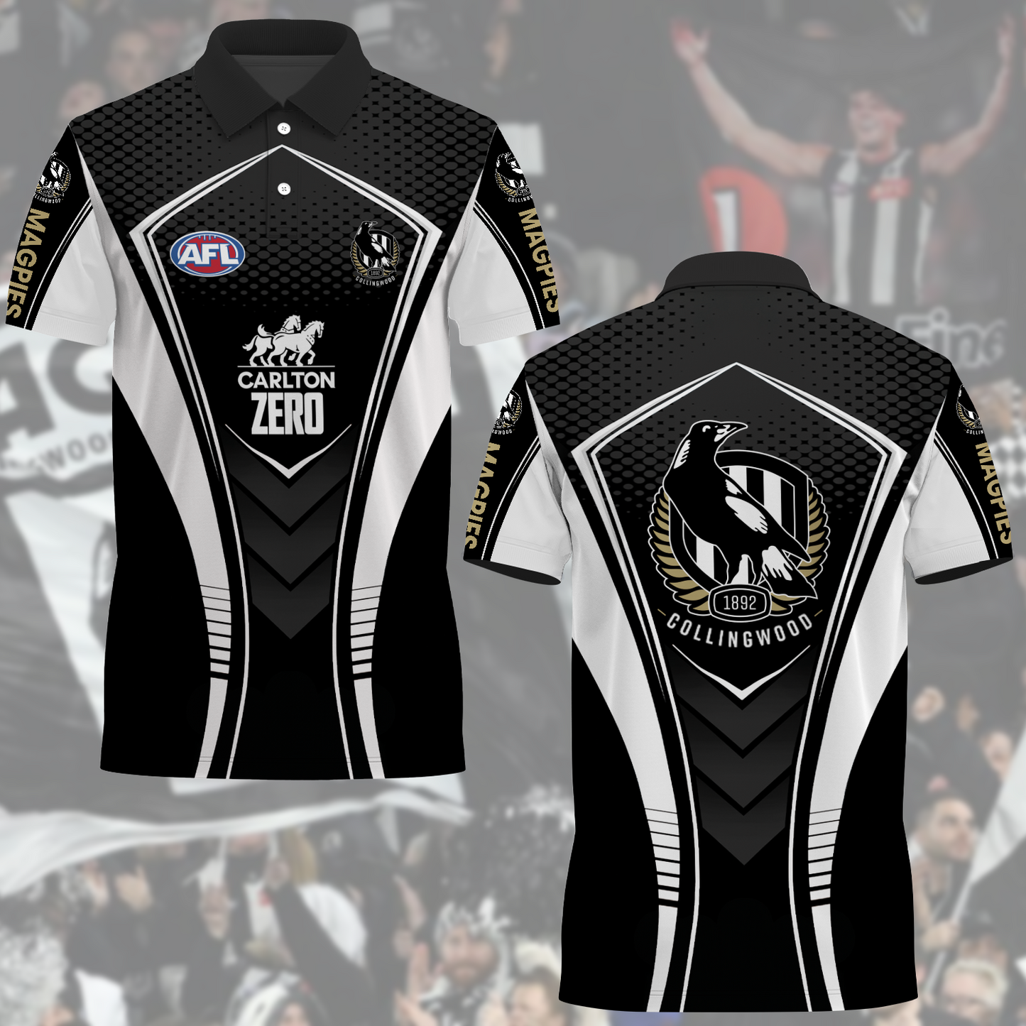 Collingwood Magpies AFL 2025 Limited Edition Polo Shirt TM NTA V4 230425