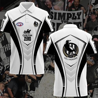 Collingwood Magpies AFL 2025 Polo Shirt TM NTA V1