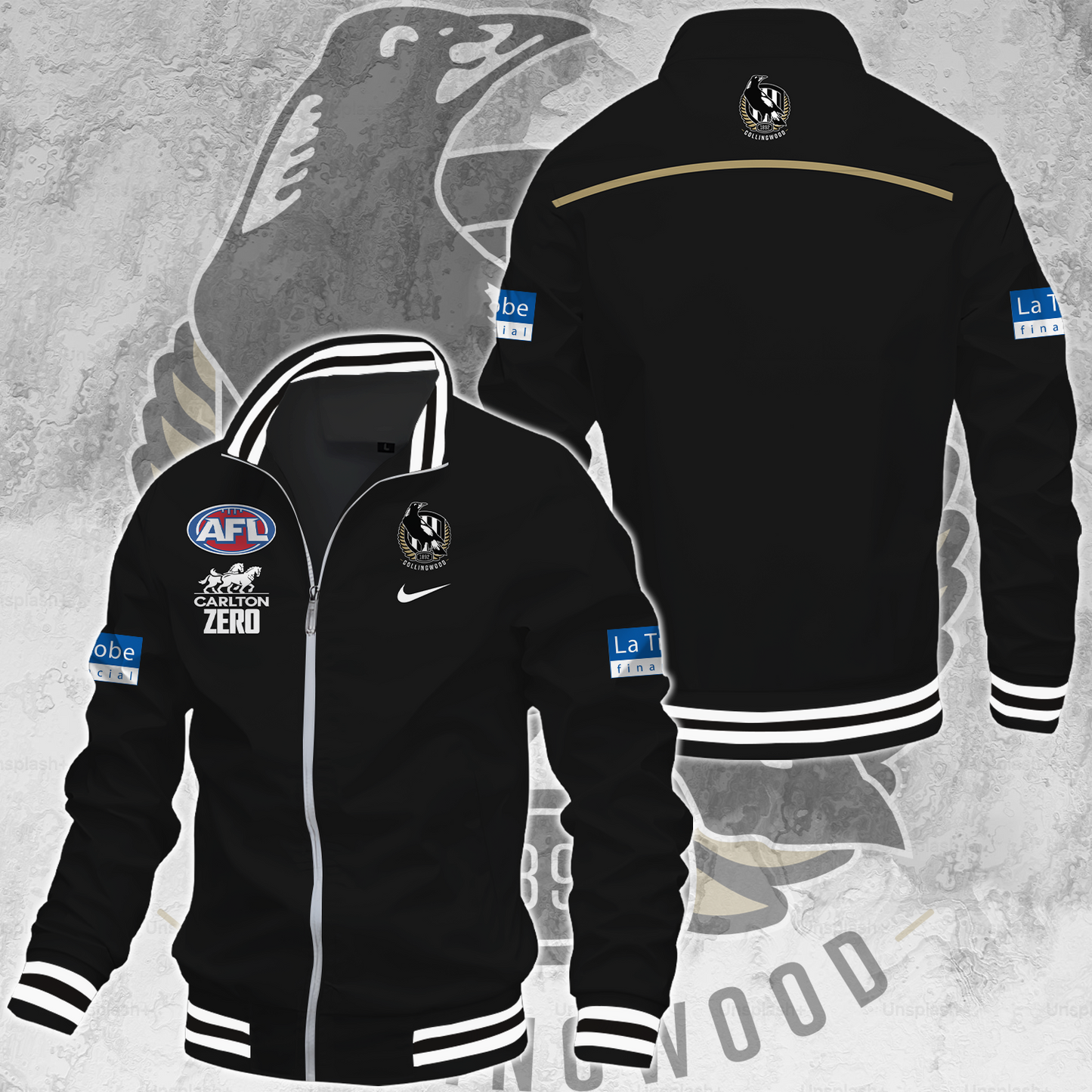 Collingwood Magpies Football Club AFL 2025 Limited Edition Casual Jacket TM NTA V69