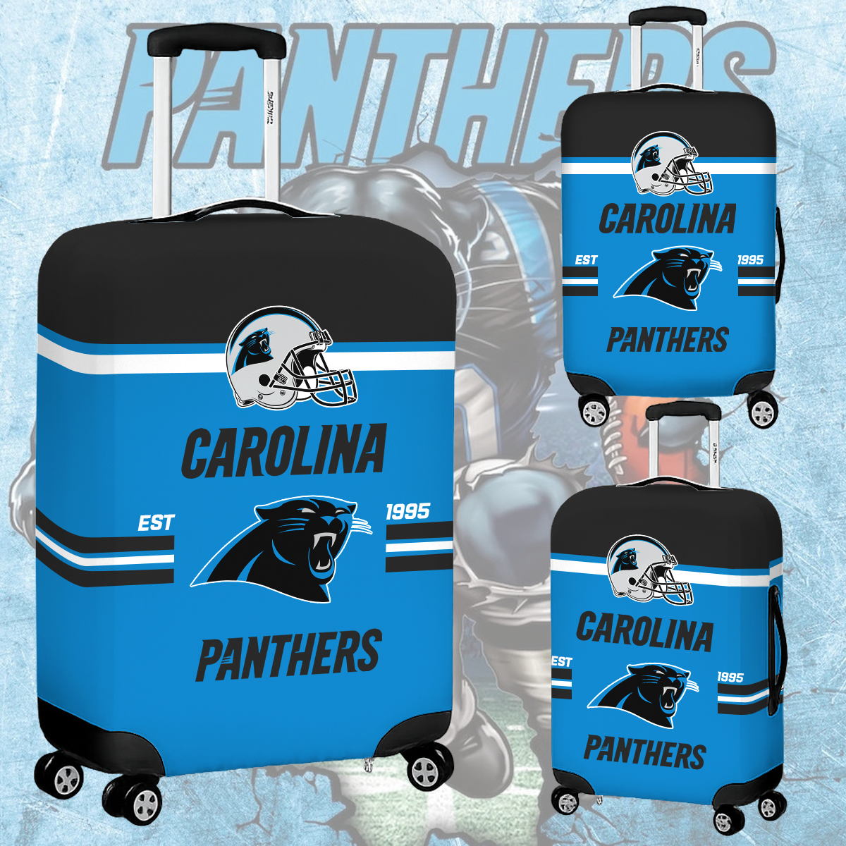 CP NFL Luggage Cover Suitcase Protector DDT NTL