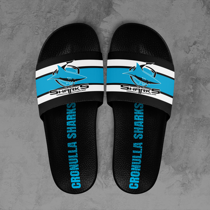 Cronulla Sharks 3 NRL 2025 Limited Edition Slide Sandals TM NTA V1